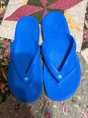 Croc Bright Blue Flip Flop Sandals
